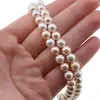 Colier Perle de Mallorca albe si crem, sfere 6mm, imagine 4