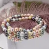 Colier Perle de Mallorca multicolore, sfere 6mm, imagine 2