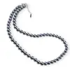 Colier Perle de Mallorca negre, sfere 6mm