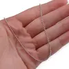 Lant argint 925 rodiat, model bead chain - 50cm, imagine 4