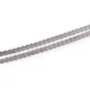 Lant argint 925 rodiat, model impletit - 45cm