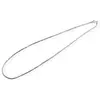 Lant argint 925 rodiat, model snake rotund - 40cm, imagine 2