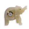 Ceas model elefant din Onix de Pakistan - 9,5cm