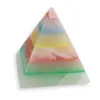 Piramida slefuita din Onix de Pakistan colorat -8cm