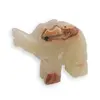 Figurina slefuita din Onix de Pakistan, elefant - 6cm