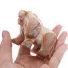 Figurina slefuita din Onix de Pakistan, leu - 6cm, imagine 3