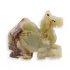 Figurina slefuita din Onix de Pakistan, camila - 6,5cm