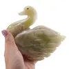 Figurina slefuita din Onix de Pakistan, lebada - 10cm, imagine 3