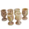 Set 6 pahare din Onix de Pakistan - 4x7cm