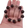 Bratara Agat druzy electroplacat mov sfere 10mm si Piatra Lunii sfere 3mm, imagine 3