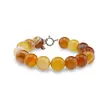 Bratara Agat galben dantelat sfere, 10mm, imagine 2