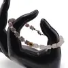 Bratara Piatra lunii gri si Piatra Lunii alba rondele 5-6mm si sfere 3mm cu Hematit auriu 6mm, imagine 2