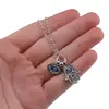 Colier feng shui cu charmuri Hamsa si Ochi Protector, imagine 3