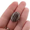 Inel reglabil Agat maro oval, 22mm, imagine 3
