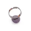 Inel reglabil Ametist lavanda oval, 18-20mm, imagine 2