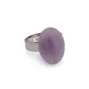 Inel reglabil Ametist lavanda oval, 18-20mm