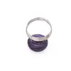 Inel reglabil ametist oval, 18-20mm, imagine 2