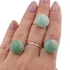 Inel reglabil Aventurin rotund, 16mm, imagine 3