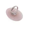 Inel reglabil Cuart roz oval, 40mm, imagine 2