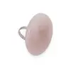 Inel reglabil Cuart roz oval, 40mm