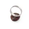 Inel reglabil Jasp rosu oval, 18-20mm, imagine 2