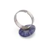 Inel reglabil Sodalit oval, 18-20mm, imagine 2