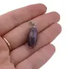 Pandantiv Ametist fatetat oval, 20mm, imagine 3