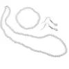 Set cercei cu agatatoare, colier si bratara Opalit sfere, 4-6mm