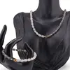 Set colier si bratara Piatra lunii gri si Piatra Lunii alba rondele 5-6mm si sfere 3mm cu Hematit auriu 6mm, imagine 2