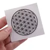 Abtibild sticker Feng Shui cu Floarea vietii, Simbolul vietii - alb, 12cm, imagine 2