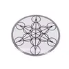 Abtibild sticker Feng Shui Cubul lui Metatron - alb, 12cm
