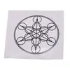 Abtibild sticker Feng Shui Cubul lui Metatron - alb, 5,5cm