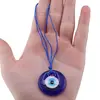 Amuleta Feng Shui rotunda cu ochi protector din sticla, 3cm, imagine 3