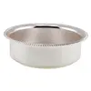 Bol metalic decorativ vintage cu margini impletite - 12cm