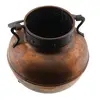 Cazan vintage din cupru cu maner negru masiv, 17cm, imagine 2