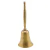 Clopotel vintage din alama cu maner lung, 17cm