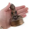 Scrumieră vintage din bronz, artă tribală Dokra - 9,5cm, imagine 3