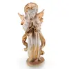 Decoratiune statueta din gips Inger auriu rugandu-se, 32cm