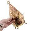 Decoratiune vintage arzator de tamaie din alama conic, 21cm, imagine 3