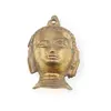 Decoratiune vintage cap Buddha din alama, 6cm