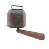 Decoratiune vintage clopot pastoral vintage din alama, 15cm