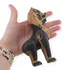 Decoratiune vintage din bronz in forma de leu protector asiatic, 14cm, imagine 3