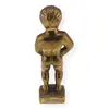 Decoratiune vintage din bronz Manneken Pis - 9,5cm, imagine 2