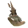 Decoratiune vintage din bronz Phra Aphai Mani eroul cu flaut magic, 21cm, imagine 2