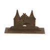 Decoratiune vintage din bronz portiile Holstentor Lubeck - 7,5cm, imagine 2