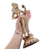 Decoratiune vintage din bronz zeita Parvati - 30,5cm, imagine 3