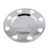 Farfurie metalica decorativa vintage cu decupaje in forma de inima, 13cm