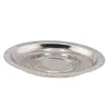 Farfurie metalica decorativa vintage cu model embosat floral - 10,5cm, imagine 2