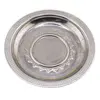 Farfurie metalica decorativa vintage cu model embosat floral - 10,5cm
