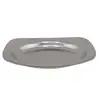 Farfurie metalica decorativa vintage patrata cu colturi rotunjite - 9,5cm, imagine 2